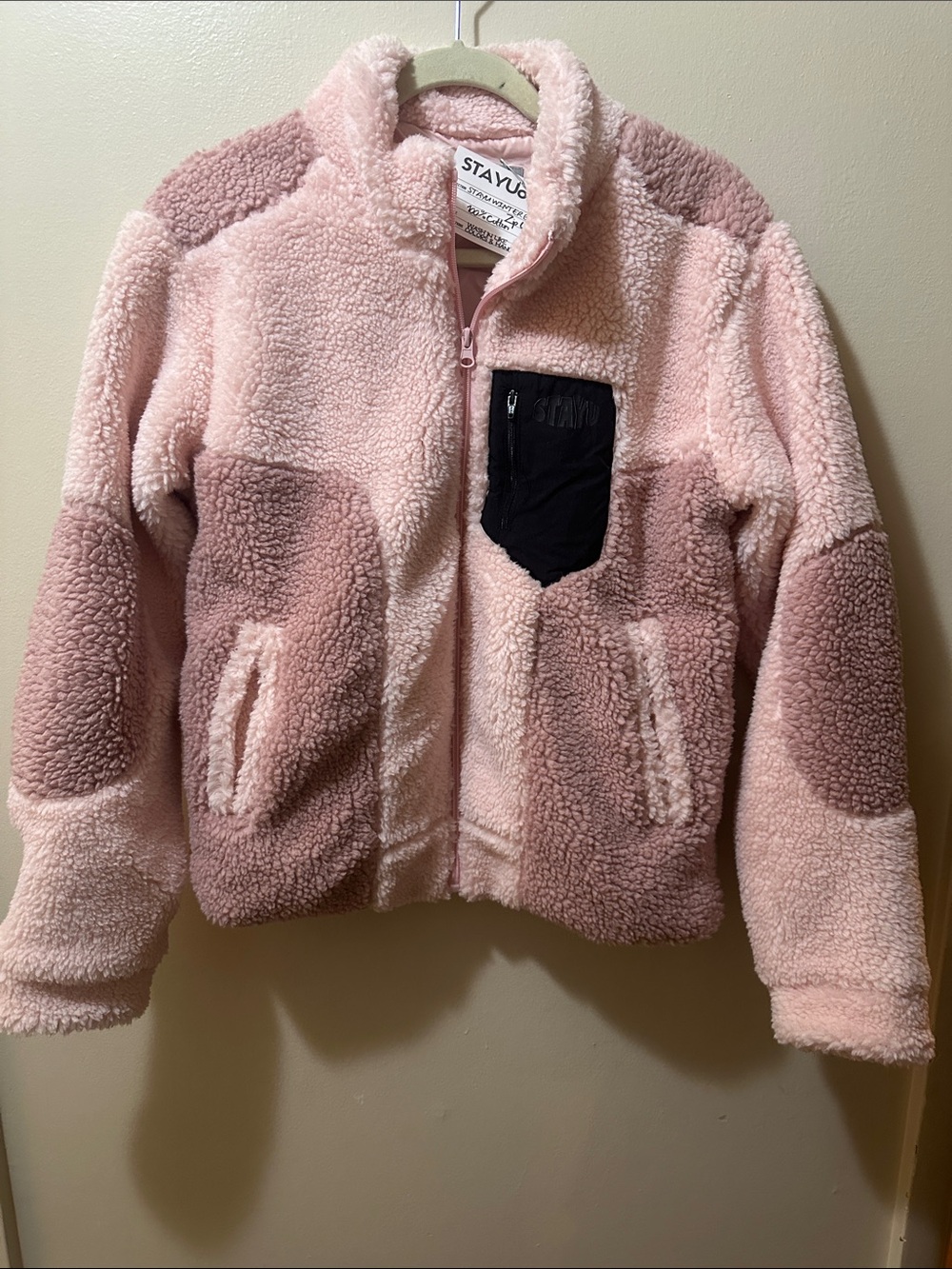 Stay Cozy Pink Fleece Zip Jacket